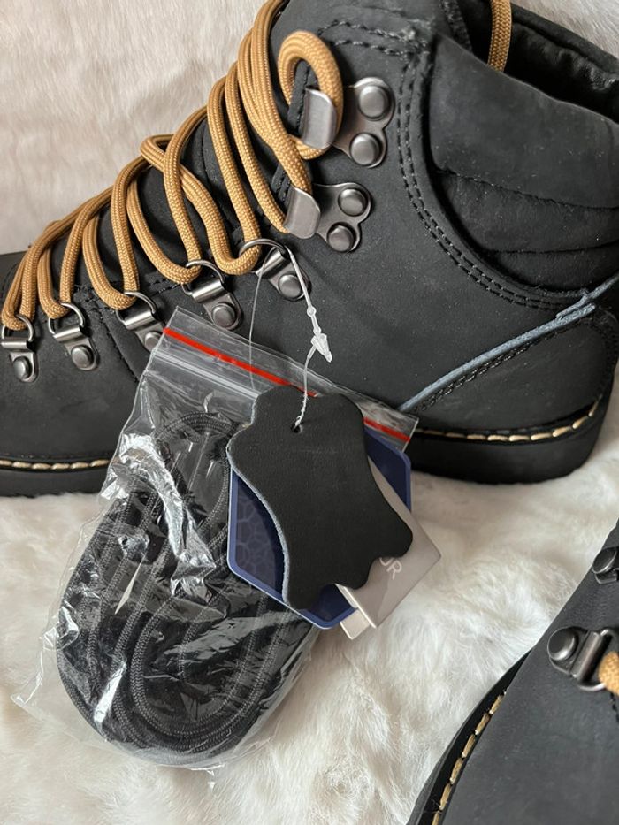 Bottines noires en cuir fourrées à l intérieur 37 - photo numéro 4
