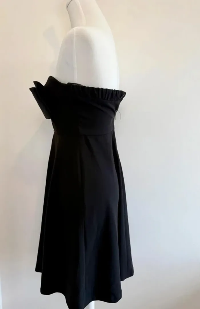 Magnifique robe bustier Claudie Pierlot noire taille 38 comme neuve - photo numéro 3