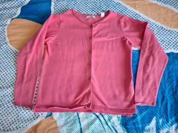 Gilet rose foncé 10 ans Okaïdi