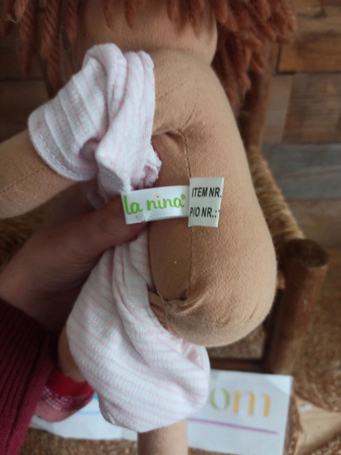Peluche poupée la Nina tbe - photo numéro 5