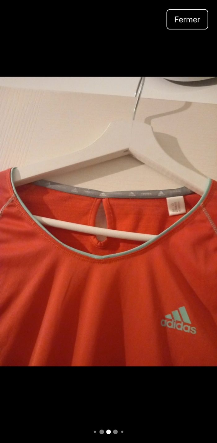 T-Shirt Femme Adidas - Taille S - Couleur Dynamique - photo numéro 3