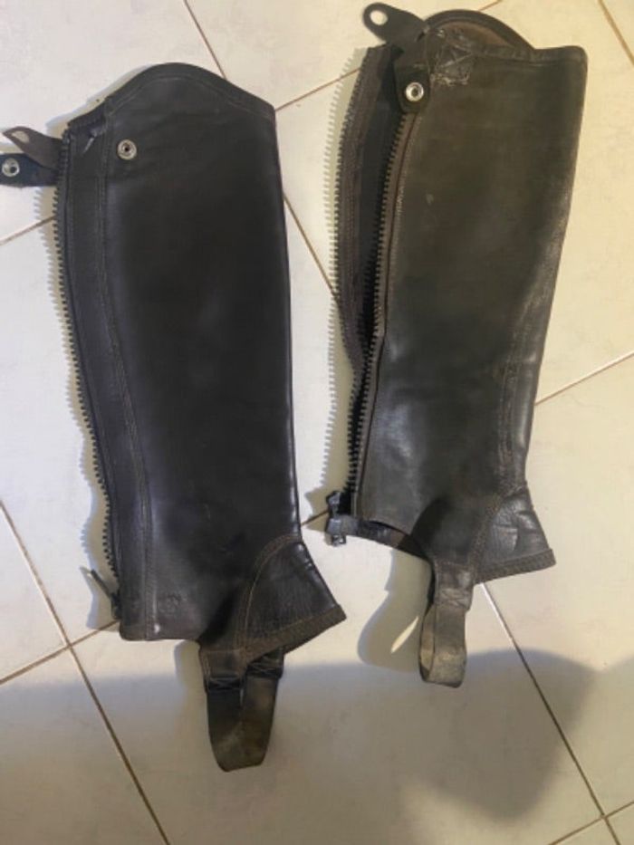 Chaps cuir havane foncé Ariat