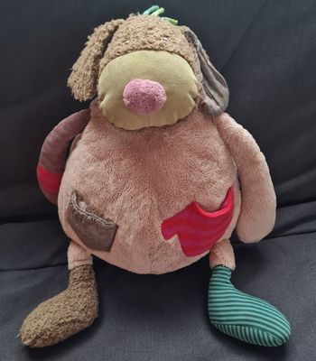 Peluche chien range pyjama 48 cm - Les jolis pas beaux- Moulin Roty