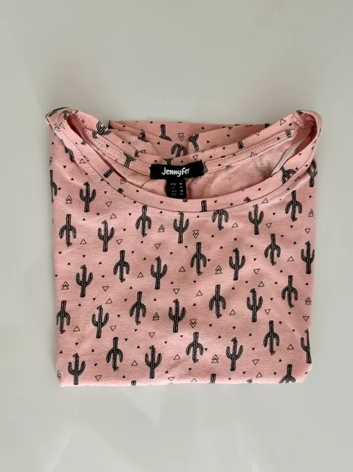 T-shirt Crop Top Rose Jennyfer - photo numéro 3