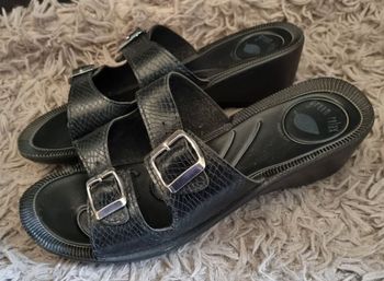 Sandales compensée noir 39