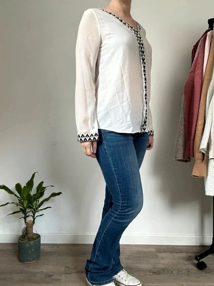 Grace & Mila Blouse blanche - Taille 38 - Très bon état - photo numéro 5