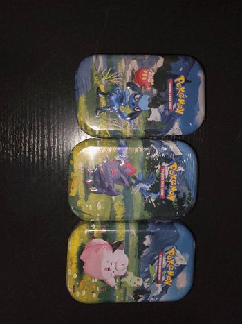 Mini tin mega evolution heros transcendant 3x