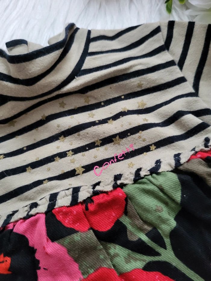 Tunique rayé 6mois confetti - photo numéro 2