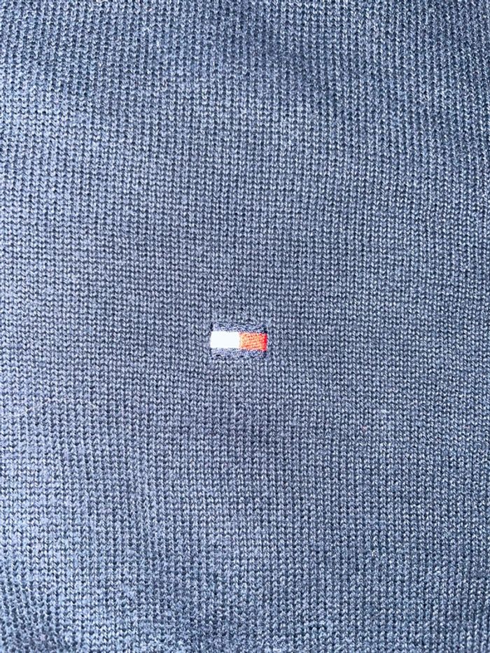 Pull Tommy Hilfiger Bleu Marine en coton premium 🔥 - photo numéro 3