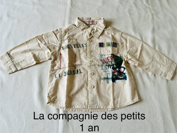 Chemise la compagnie des petits 1 an