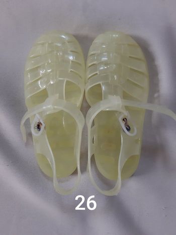Sandales de plage en plastique jaunes fille - 26