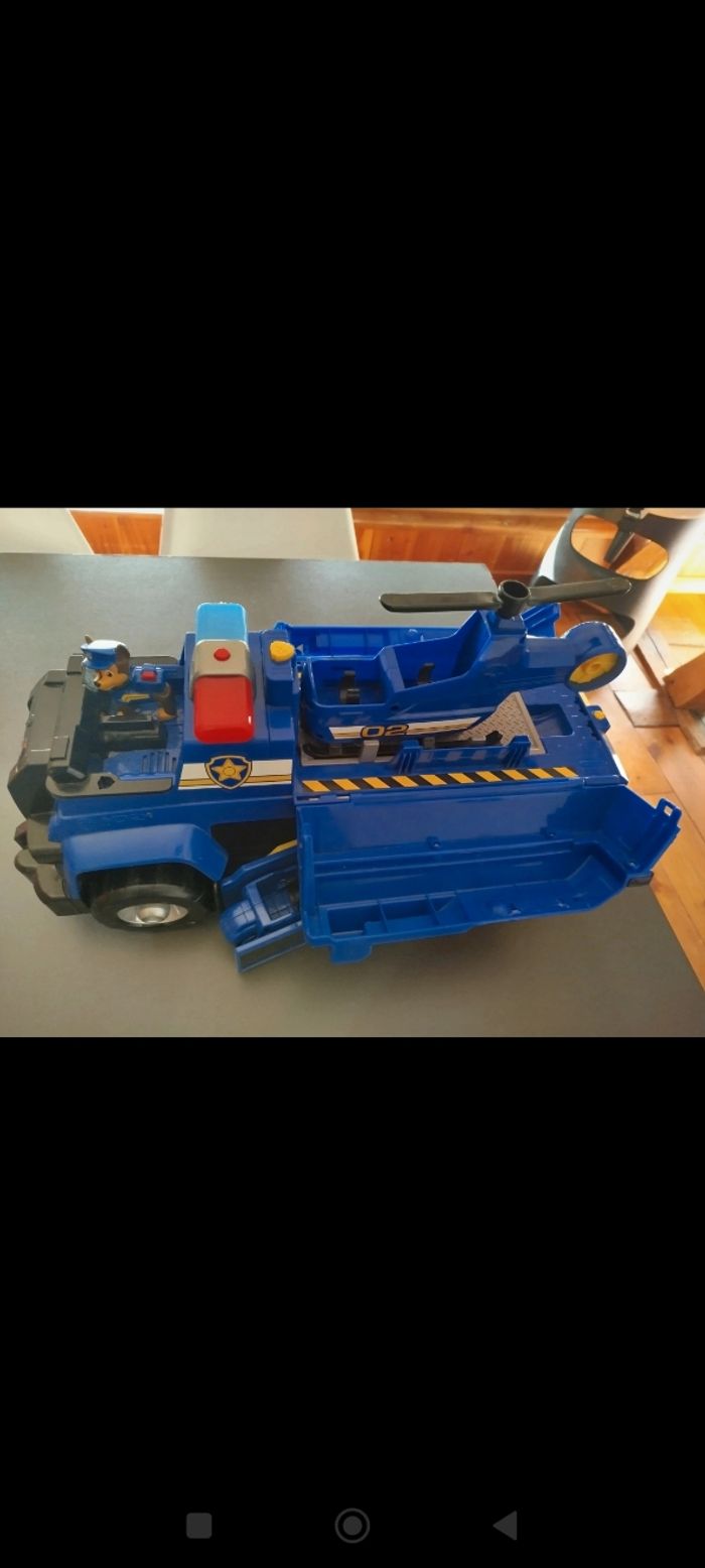 Gros camion pat patrouille avec moto et helicoptere - photo numéro 2