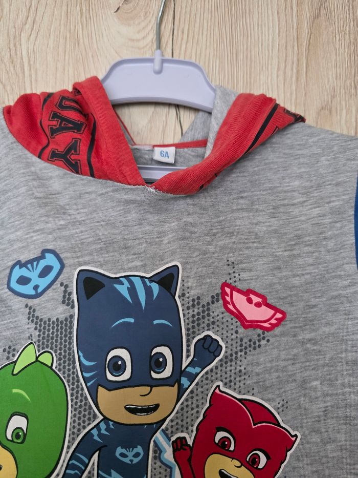 TEE-SHIRT À CAPUCHE PYMASKS TAILLE 6ANS - photo numéro 4