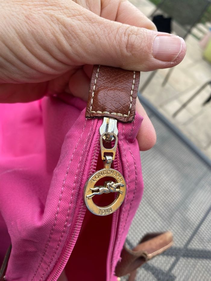 Grand sac Longchamp rose - photo numéro 4