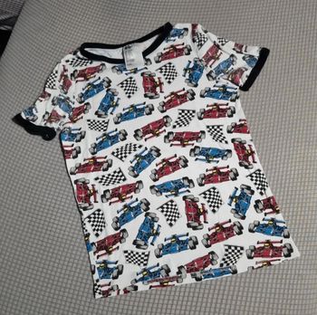 T-shirt motif voitures formule 1