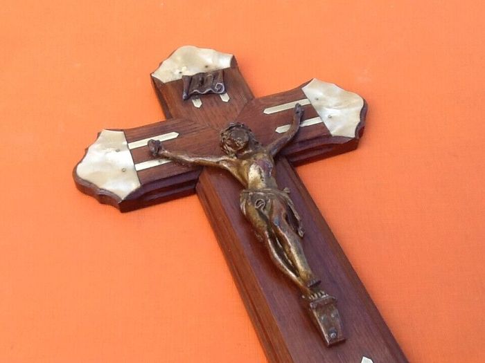 Années 1920 Crucifix à suspendre Bois de palissandre - photo numéro 8