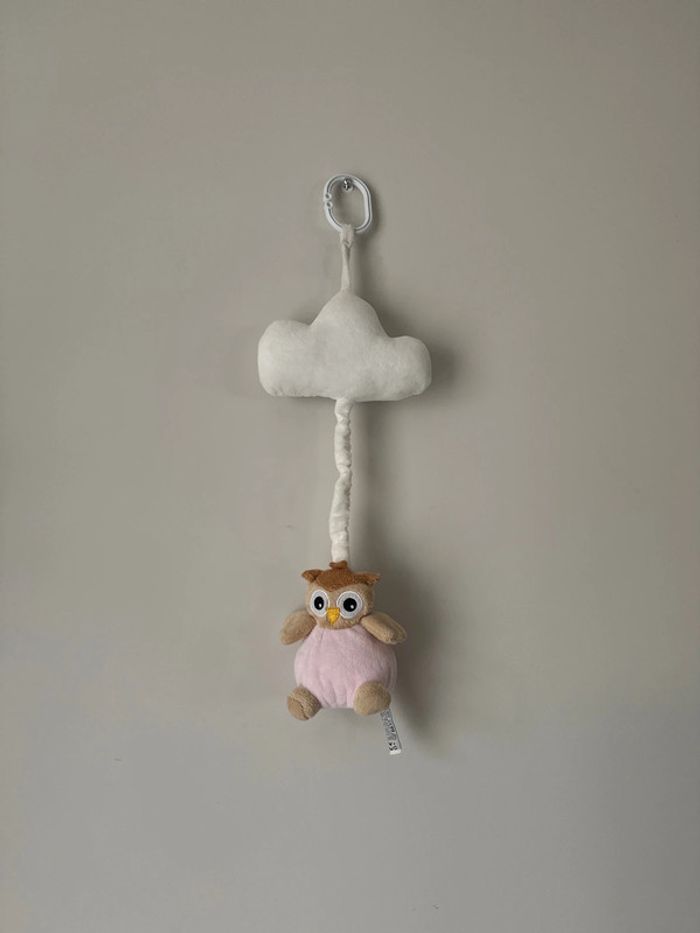 🧸 mobile musical transportable  my Teddy- bébé fille - hibou nuage - transportable - très bon état - photo numéro 11