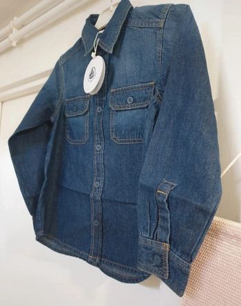 Chemise en Jeans 100% coton Petit Bateau 6 ans
