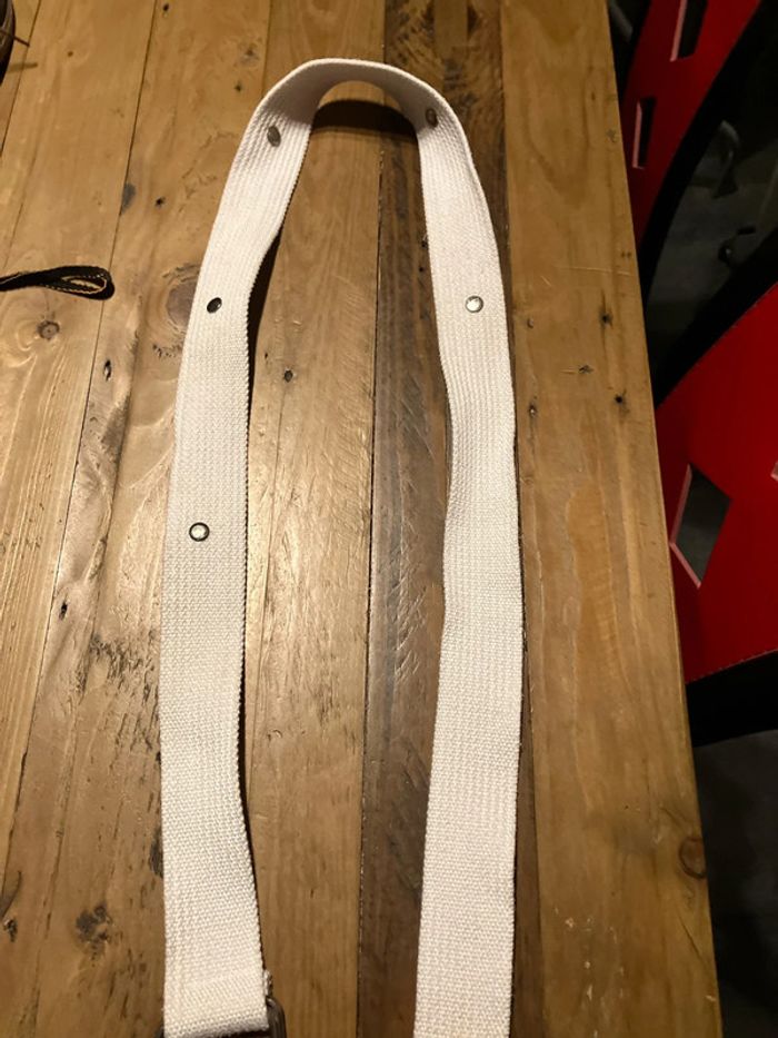 Ceinture tissu blanc