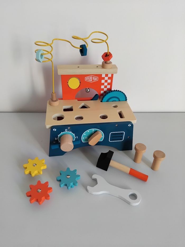 ETABLI en Bois Eveil Multi Activités VILAC 18 mois 🧮 - photo numéro 3