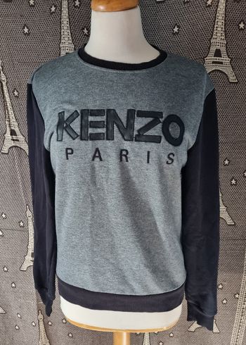 Sweat gris et noir Kenzo Paris taille L