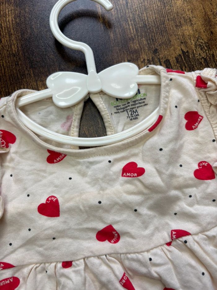 Tee shirt cœur 12m - photo numéro 2