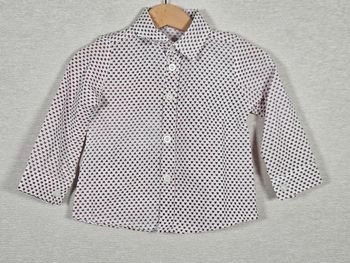 Chemise manches longues mio dino 80 cm 12 mois