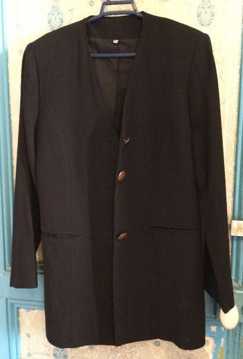 tailleur jupe longue noir