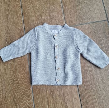 Gilet maille 0-3 mois (62cm)