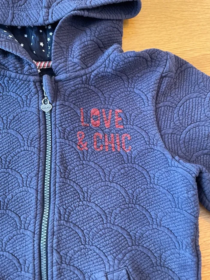 Sweat-shirt capuche ikks 12 ans - photo numéro 2