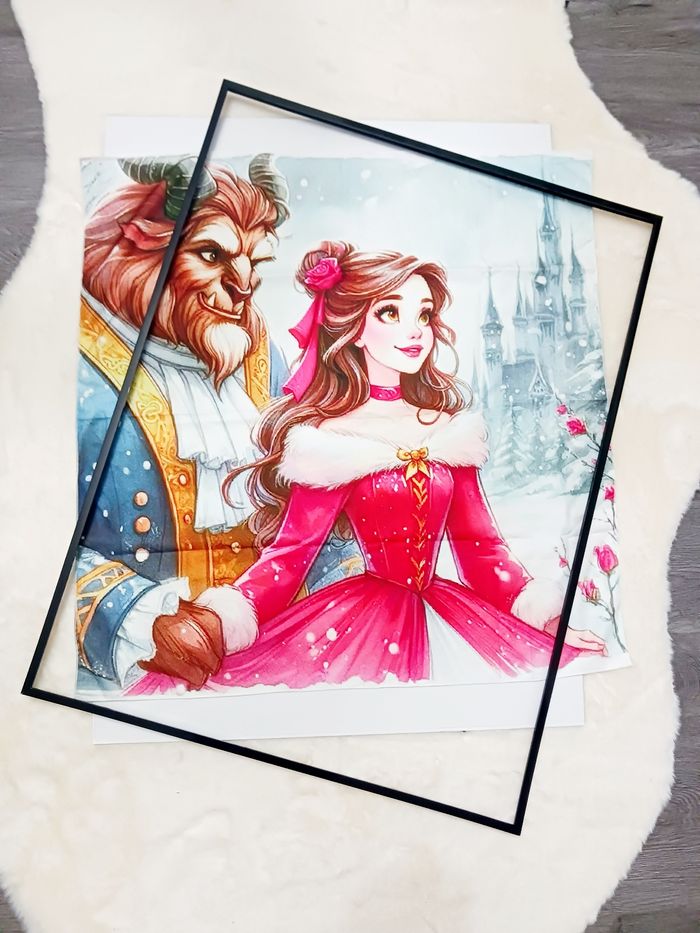 Decoration murale Impression sur toile tissus 70x70 neuf à encadrer - photo numéro 2