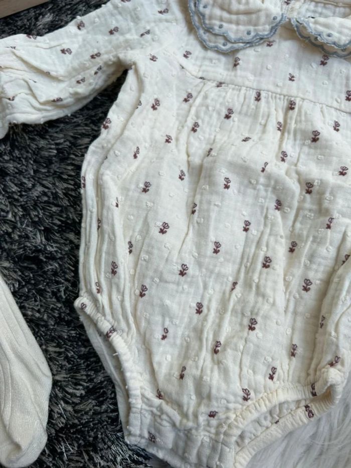 Ensemble body + collants - 2 pièces kiabi 3 mois - photo numéro 5