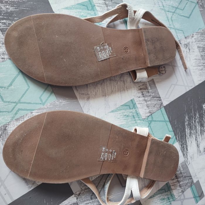 Sandales beige et diamant gemo 40 - photo numéro 2