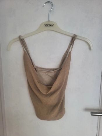 Débardeur doré court Taille 40