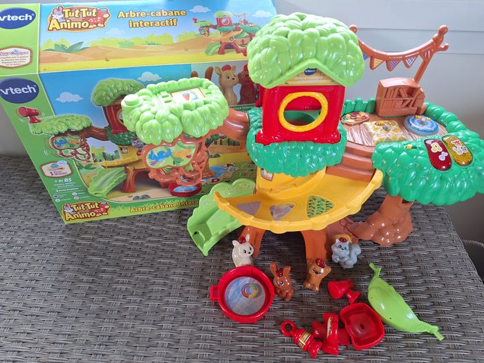 Arbre-cabane interactif - Tut Tut Animo + 2 Animaux complémentaires