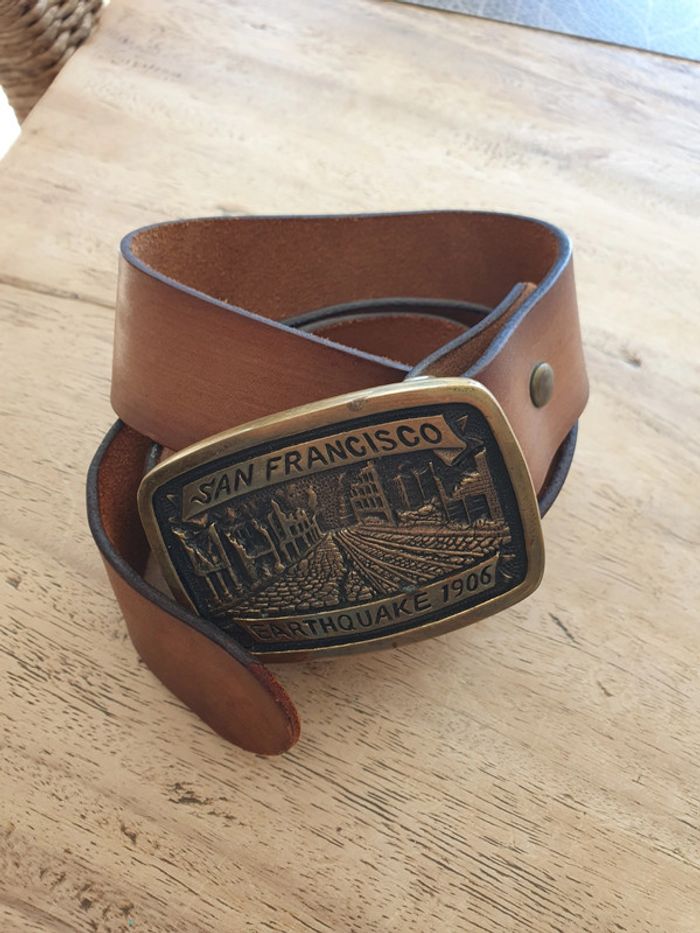 Ceinture cuir vintage