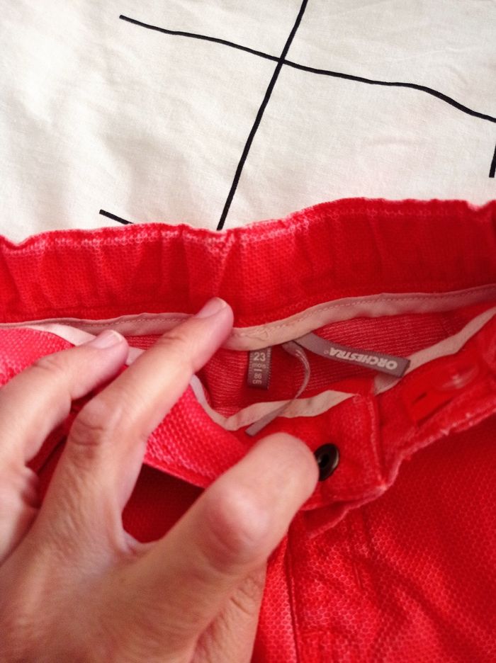 Bermuda rouge orange 2 ans - photo numéro 2