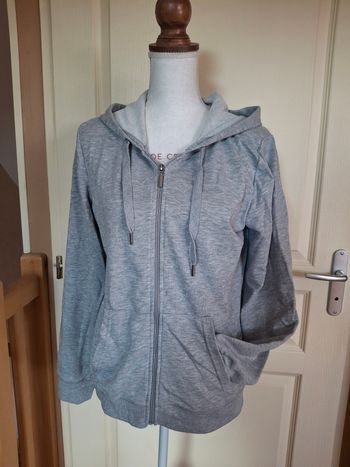 Veste grise à capuche M