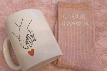 Coffret chaussette mug femme