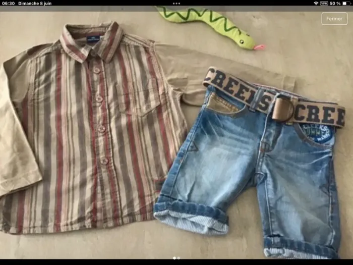 Lot vêtements garçon creeks