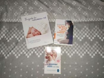 Lot de 3 livres nouveau né et grossesse