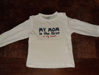 Sweatshirt blanc 12mois