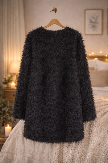 Manteau effet fausse fourrure – ultra cocooning – Taille S/M