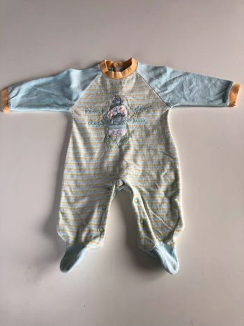 Dors bien en velours rayé 3 mois