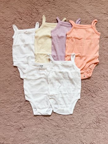 Lot de bodies sans manches