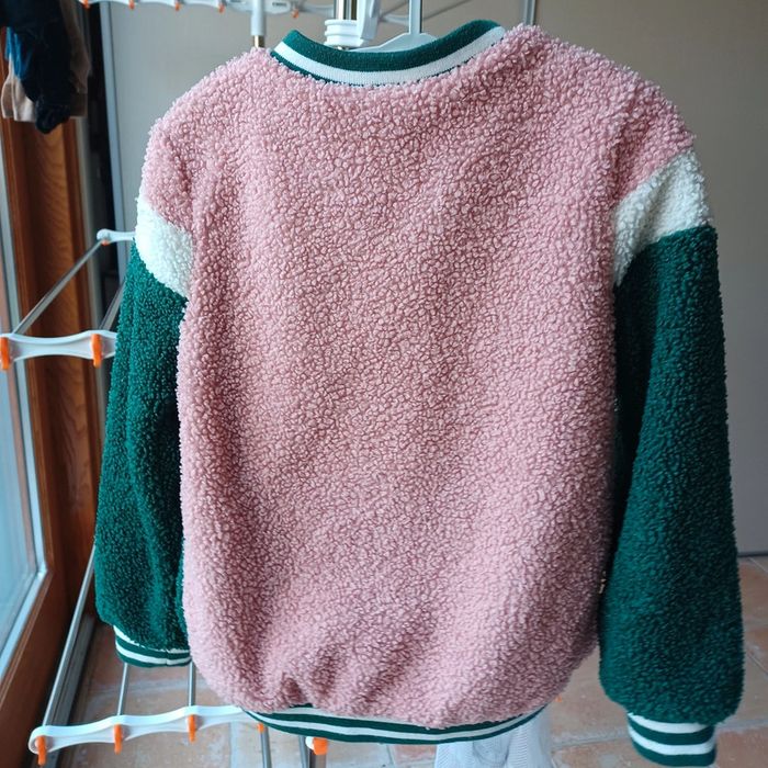 Veste Palomino 5 ans vert et rose à bouclettes - photo numéro 6