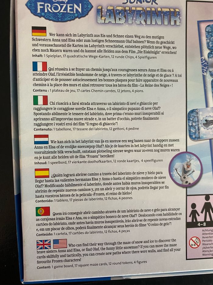 Jeu labyrinthe junior Reine des neiges dès 4 ans Ravensburger - photo numéro 9