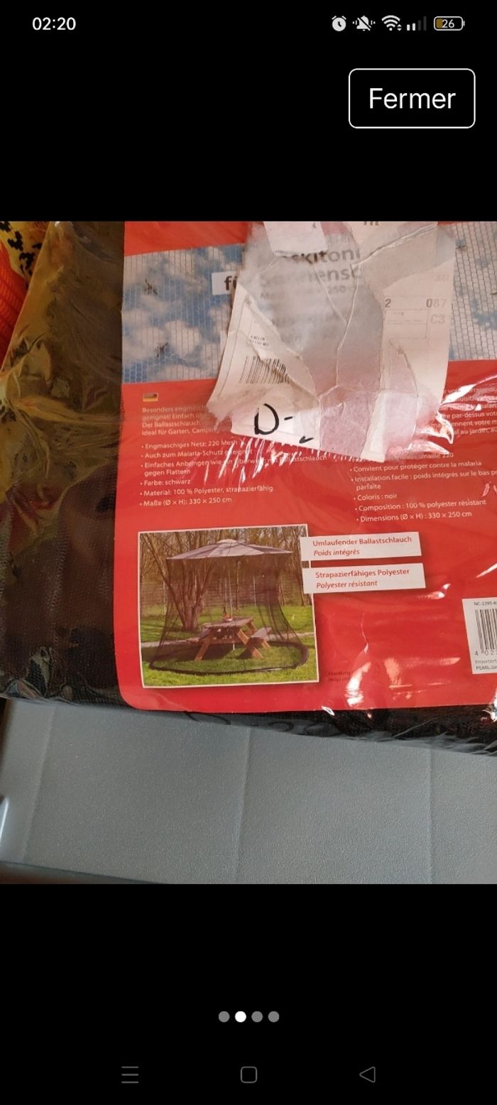 Tente moustiquaire de jardin - photo numéro 2