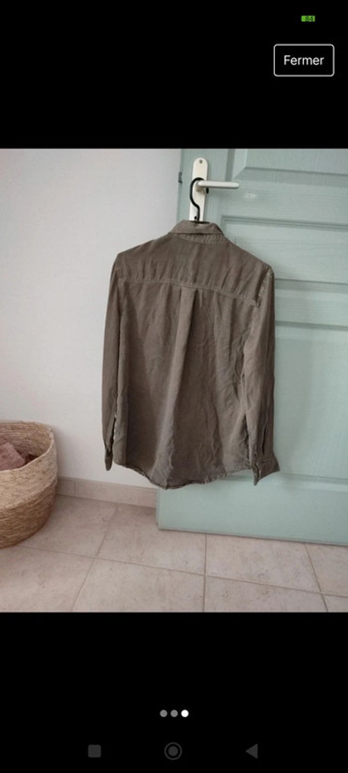 Chemise style saharienne kaki - photo numéro 3