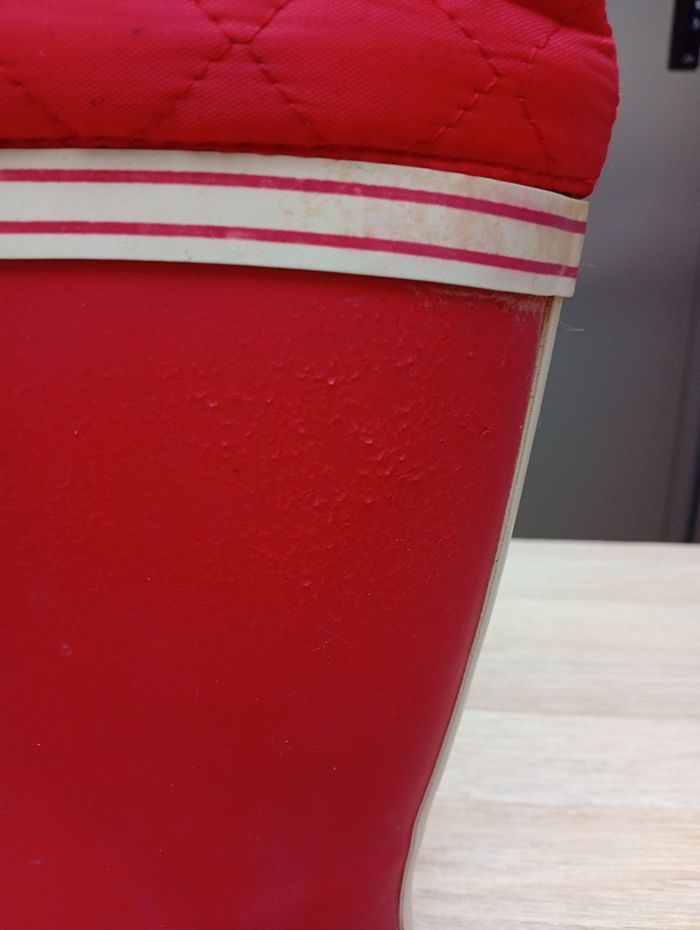 Bottes de pluie rouge Vertbaudet Taille 32 - photo numéro 4